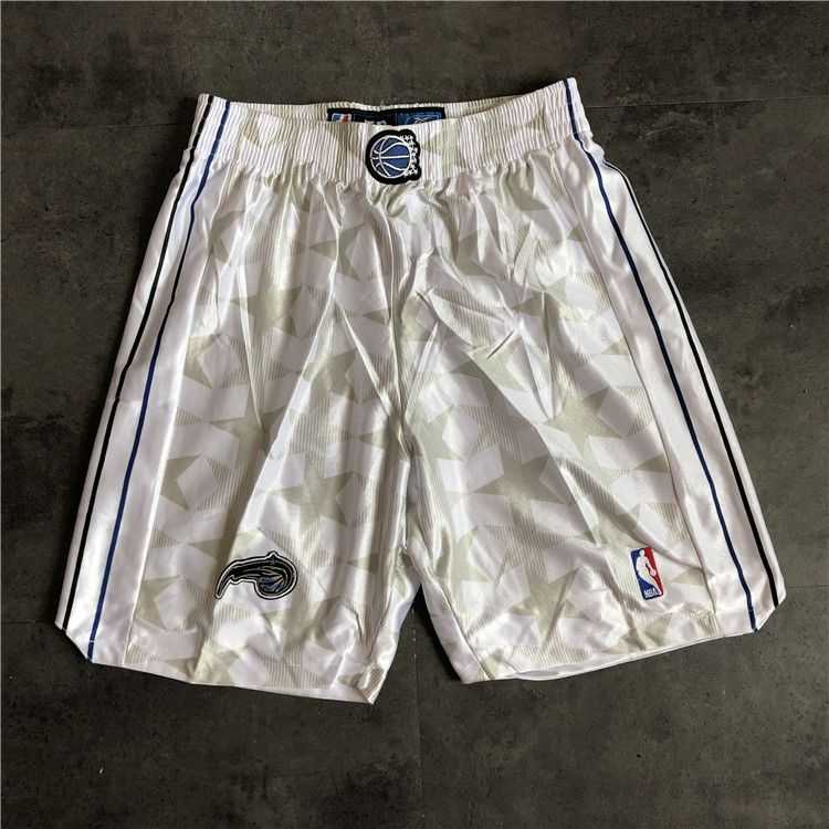 Men NBA Orlando Magic White Shorts 0416